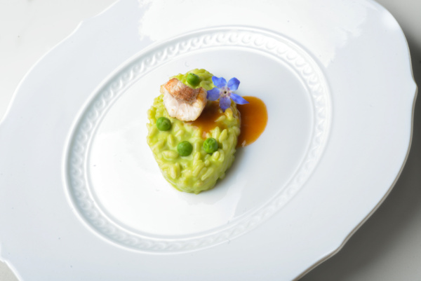 Rice and turbot