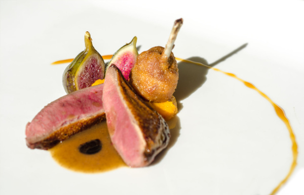 Pigeon and figs