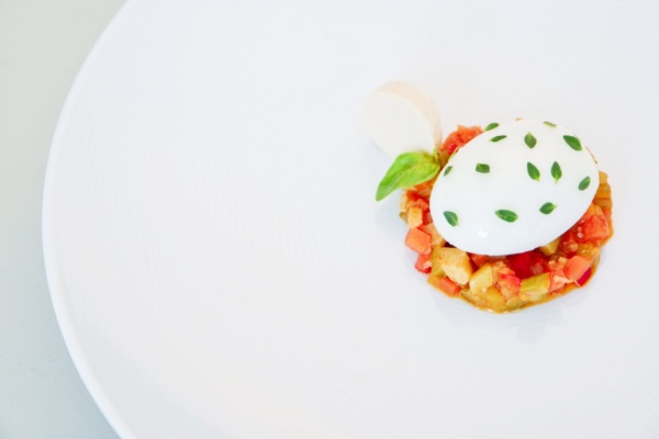 64° egg and pickled