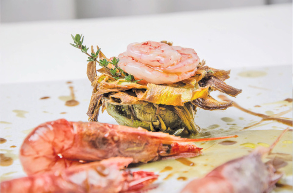 Shrimp and artichoke